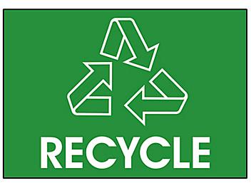 Disposal/Trash Labels - "Recycle", 2 x 3" S-13114