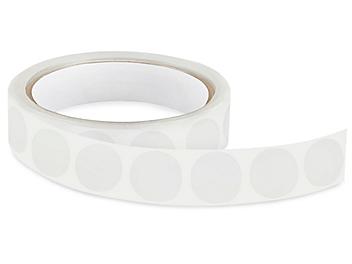 Removable Adhesive Circle Labels - Clear,  3/4" S-13122C