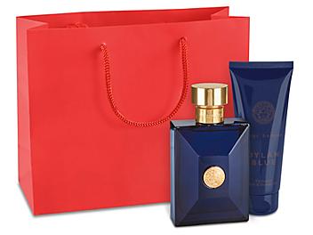 Matte Laminate Shopping Bags - 9 x 3 1/2 x 7", Shorty, Red S-13129R