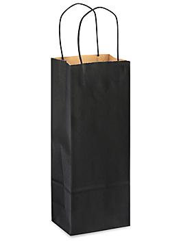 Kraft Tinted Color Shopping Bags - 5 1/2 x 3 1/4 x 13", Wine