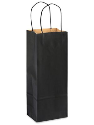  Kraft Tinted Color Shopping Bags - 5 1/2 x 3 1/4 x 13", Wine