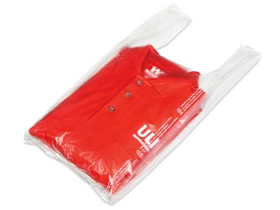 Uline plastic bags online with handles