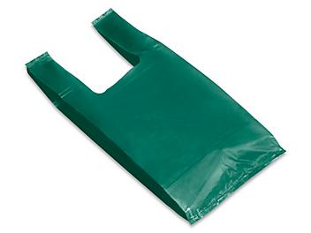 T-Shirt Bags - 7 x 5 x 16", Green S-13149G