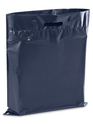 Die Cut Handle Bags - 15 x 18", Navy S-13156NB