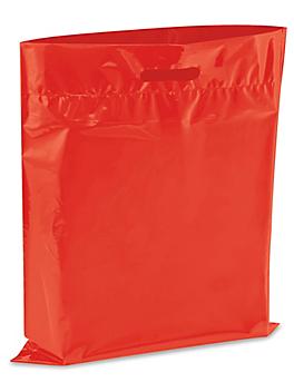Die Cut Handle Bags - 15 x 18", Red S-13156R