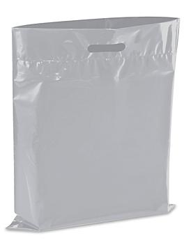 Die Cut Handle Bags - 15 x 18", Silver S-13156SIL