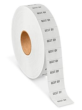 Monarch 1131&reg; Labels - "BEST BY", White S-13166