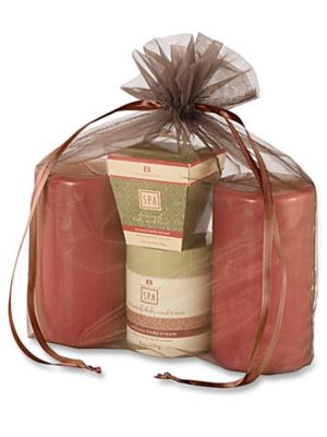 Paper Mart Bolsas Organza Bronce 12 X 14 | Cantidad: 10