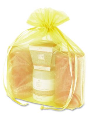 Organza Fabric Bags - 12 x 14", Yellow S-13170Y