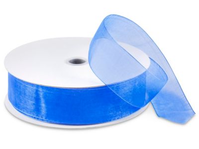  Autupy Dusty Blue Organza Sheer Ribbon 1-1/2 inch for