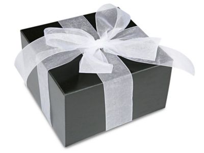  TEHAUX 1 Roll Tulle Black Ribbon for Gift Wrapping White Ribbon  for Gift Wrapping Fabric Ribbons for Gift Bouquets Wrapping Ribbons Sheer  Organza Ribbon Polyester Christmas Scrapbook : Everything Else