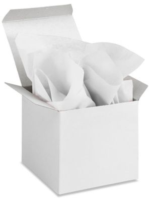 White Tissue Paper With Gemstones, 6 Sheets
