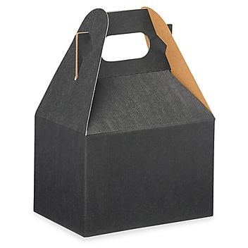 Gable Boxes - 6 x 4 x 4", Black S-13184BL