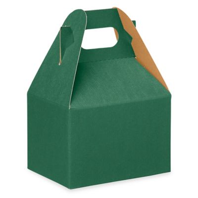 Gable Boxes - 6 x 4 x 4", Green S-13184G