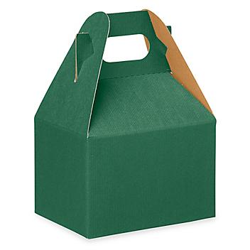 Gable Boxes - 6 x 4 x 4", Green S-13184G