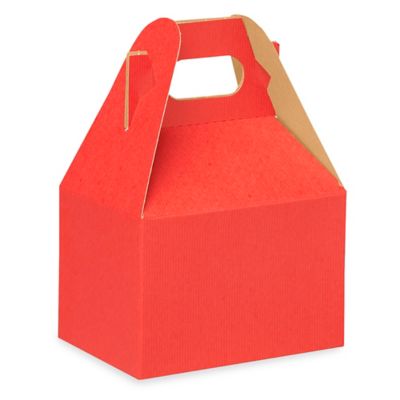 Gable Boxes - 6 x 4 x 4", Red S-13184R