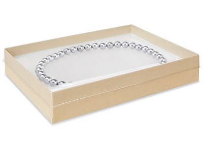 Medium White Jewelry Gift Box with Lid (5.63 x 7.13 x 1), Jampaper