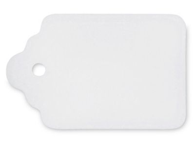 Merchandise Tags - #5, 1 1/8 x 1 3/4", Unstrung, White S-13208