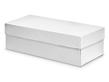 Deluxe Gift Boxes - 10 x 5 x 3", White S-13211