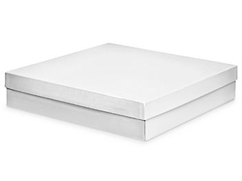 Deluxe Gift Boxes - 14 x 14 x 3", White S-13212