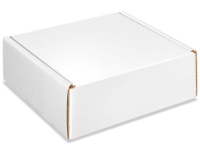 Colored Mailers - 8 x 8 x 3", White Gloss S-13215W