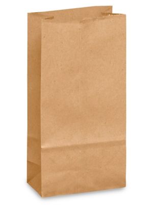 White Paper Shopping Bags - 5 1/2 x 3 1/4 x 8 3/8, Rose S-8518 - Uline