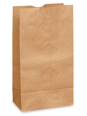 Bolsas de Papel Kraft para Alimentos, Cuarto de galón - 4 1/2 x 2 1/2 x 16