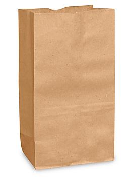 Paper Grocery Bags - 4 3/4 x 2 15/16 x 8 9/16", #3, Kraft S-13238