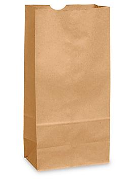 Paper Grocery Bags - 5 1/4 x 3 7/16 x 10 15/16", #5, Kraft S-13239