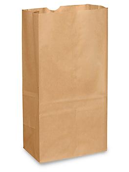 Paper Grocery Bags - 8 1/4 x 5 5/16 x 16 1/8", #20, Kraft S-13240