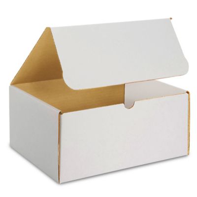 11 1/8 x 8 3/4 x 5" White Literature Mailers S-13275