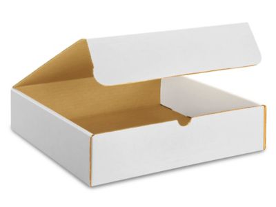 12 X 12 X 3 White Literature Mailers S Uline