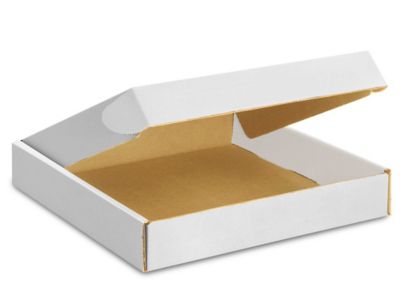Clear Lid Boxes with White Base - 12 x 12 x 2 S-10576 - Uline