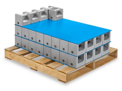 24 x 36" Plastic Corrugated Pads - Blue S-13338BLU