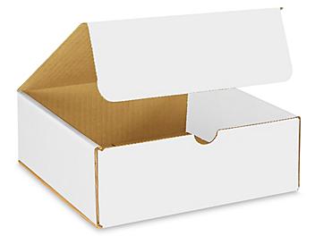 8 x 8 x 3" White Indestructo Mailers S-13364