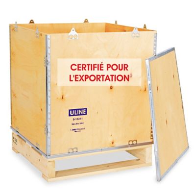 Wood Crate - 24 x 24 x 28 3/4" with Pallet S-13371