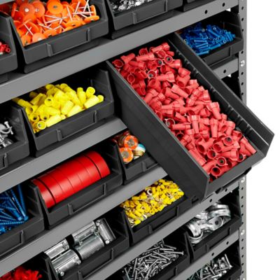 Plastic Shelf Bins - 7 x 12 x 4