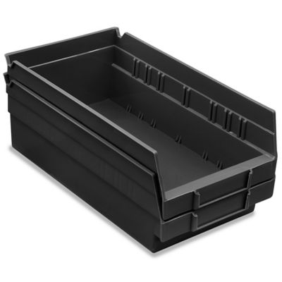 Plastic Shelf Bins - 7 x 12 x 4