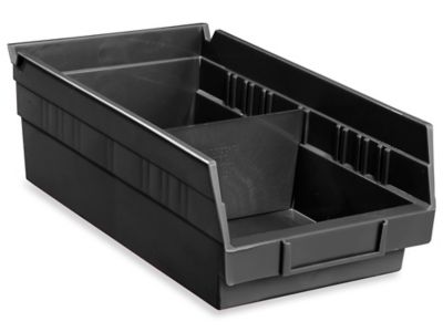 Dividers for Shelf Bins - 7 x 4, Black - ULINE - Pack of 50 - S-13397D