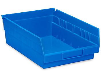 Plastic Shelf Bins - 8 1/2 x 12 x 4"