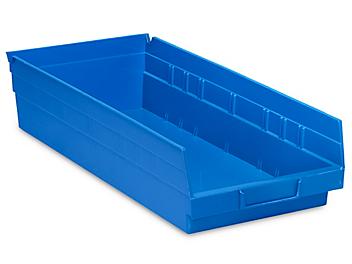 Plastic Shelf Bins - 8 1/2 x 18 x 4"