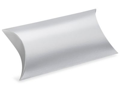 Pillow Boxes - 7 x 5 1/2 x 2", Silver S-13403SIL