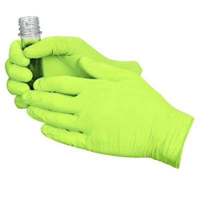 Fastenal 1334834 Box of 100 Green Nitrile Disposable Gloves - IMS