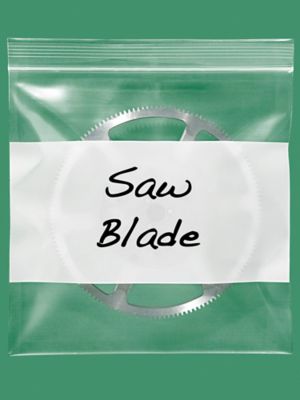 Sacs refermables avec glissi re et bande blanche 6 mil 8 x 8 po