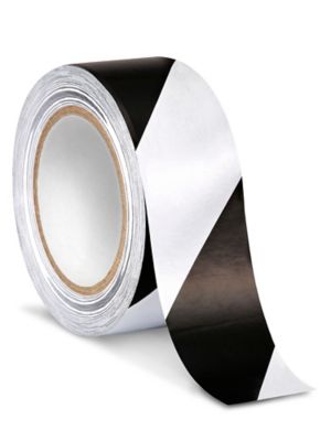 Uline Industrial Vinyl Safety Tape - 4 x 36 yds, White