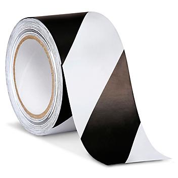 Uline Industrial Vinyl Safety Tape - 3" x 36 yds, White/Black S-13514