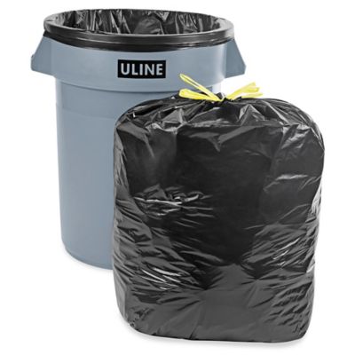 Drawstring Trash Liners - 1.4 Mil, 33 Gallon