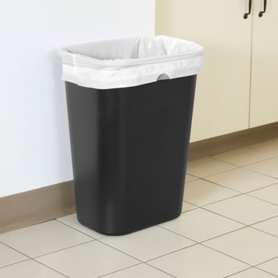 Rubbermaid® Office Trash Can - 7 Gallon, Black S-9970BL - Uline