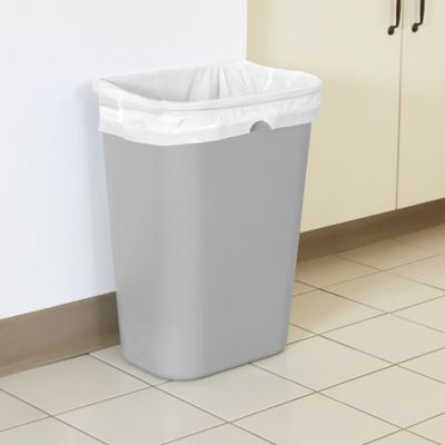 Rubbermaid 13-Gallons White Plastic Kitchen Trash Can with Lid Indoor in  the Trash Cans department at