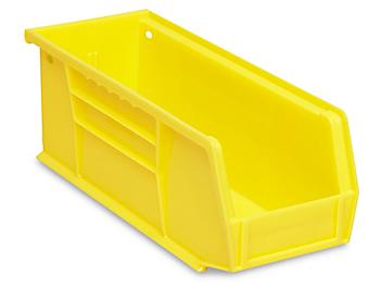 Plastic Stackable Bins - 11 x 4 x 4", Yellow S-13536Y